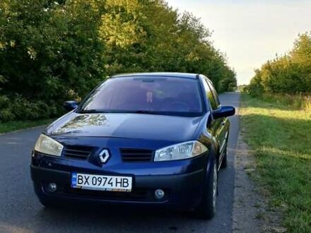 Синий Рено Меган, объемом двигателя 1.6 л и пробегом 206 тыс. км за 3200 $, фото 1 на Automoto.ua