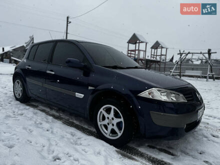 Синий Рено Меган, объемом двигателя 1.6 л и пробегом 182 тыс. км за 3700 $, фото 1 на Automoto.ua