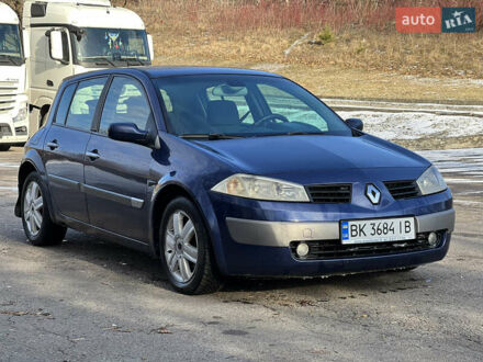 Рено Меган 2003 в Ровно на Automoto.ua Синий Рено Меган, объемом двигателя 1.87 л и пробегом 327 тыс. км за 3399 $, фото 1 на Automoto.ua