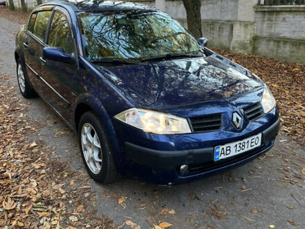 Рено Меган 2003 в Виннице на Automoto.ua Синий Рено Меган, объемом двигателя 1.6 л и пробегом 243 тыс. км за 2800 $, фото 1 на Automoto.ua