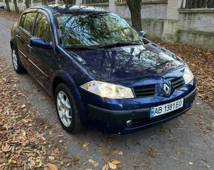 Рено Меган 2003 в Виннице на Automoto.ua Синий Рено Меган, объемом двигателя 1.6 л и пробегом 243 тыс. км за 2800 $, фото 1 на Automoto.ua