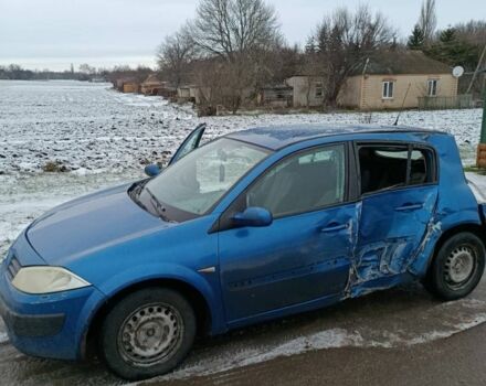 Синий Рено Меган, объемом двигателя 1.6 л и пробегом 235 тыс. км за 1850 $, фото 1 на Automoto.ua