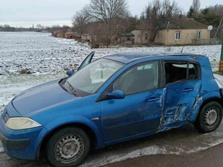 Синий Рено Меган, объемом двигателя 1.6 л и пробегом 234 тыс. км за 1950 $, фото 1 на Automoto.ua