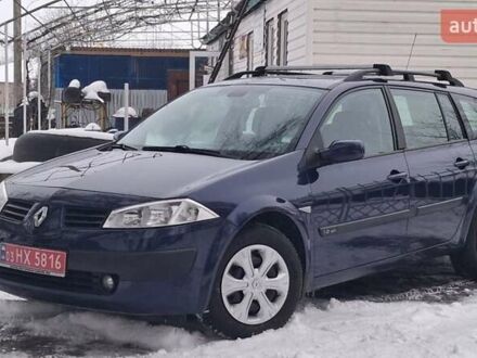 Синий Рено Меган, объемом двигателя 1.6 л и пробегом 193 тыс. км за 4499 $, фото 1 на Automoto.ua