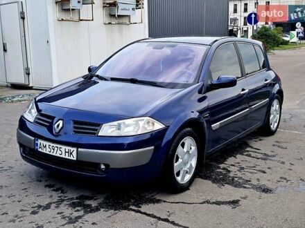 Рено Меган 2004 в Житомире на Automoto.ua Синий Рено Меган, объемом двигателя 1.6 л и пробегом 240 тыс. км за 3900 $, фото 1 на Automoto.ua