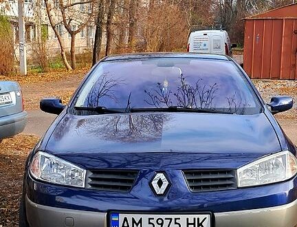 Рено Меган 2004 у Житомирі на Automoto.ua Синій Рено Меган, об'ємом двигуна 1.6 л та пробігом 235 тис. км за 4500 $, фото 1 на Automoto.ua