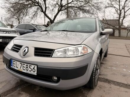 Синий Рено Меган, объемом двигателя 1.6 л и пробегом 159 тыс. км за 1950 $, фото 1 на Automoto.ua