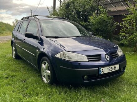 Синий Рено Меган, объемом двигателя 1.6 л и пробегом 266 тыс. км за 3900 $, фото 1 на Automoto.ua