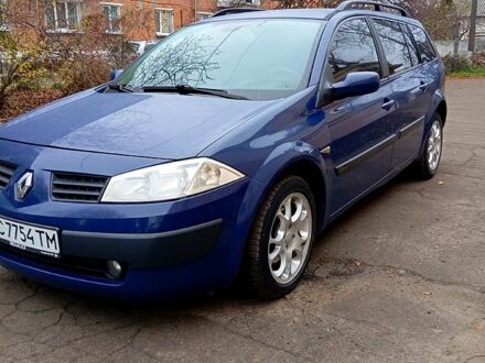 Синий Рено Меган, объемом двигателя 1.6 л и пробегом 216 тыс. км за 4650 $, фото 1 на Automoto.ua