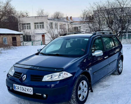 Синий Рено Меган, объемом двигателя 2 л и пробегом 197 тыс. км за 5300 $, фото 1 на Automoto.ua
