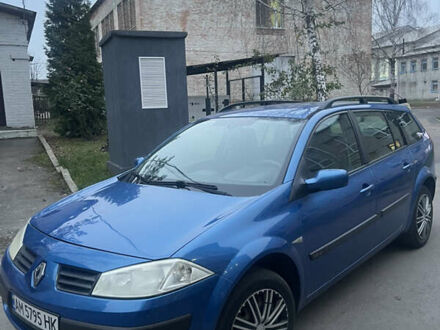 Синий Рено Меган, объемом двигателя 1.6 л и пробегом 321 тыс. км за 3850 $, фото 1 на Automoto.ua