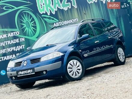 Синий Рено Меган, объемом двигателя 1.6 л и пробегом 210 тыс. км за 5100 $, фото 1 на Automoto.ua