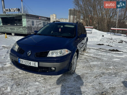 Синий Рено Меган, объемом двигателя 1.6 л и пробегом 260 тыс. км за 5400 $, фото 1 на Automoto.ua
