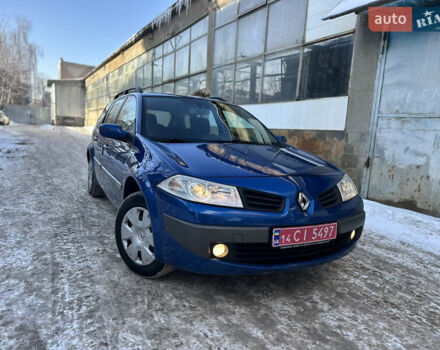 Синий Рено Меган, объемом двигателя 1.6 л и пробегом 190 тыс. км за 5299 $, фото 1 на Automoto.ua