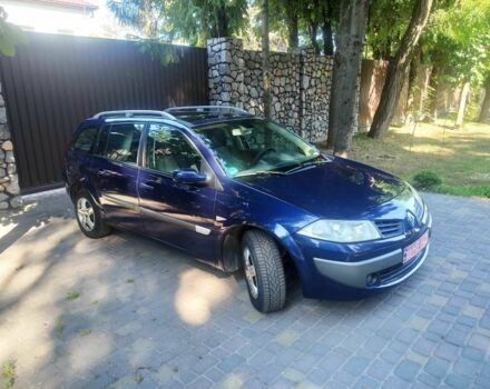 Синий Рено Меган, объемом двигателя 1.6 л и пробегом 212 тыс. км за 5550 $, фото 1 на Automoto.ua