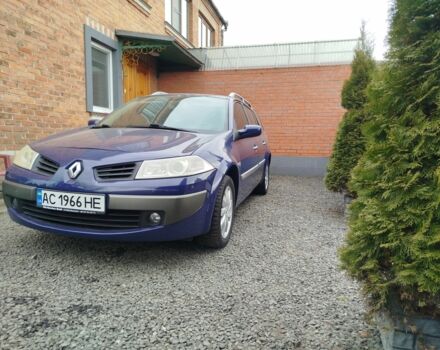 Синий Рено Меган, объемом двигателя 1.6 л и пробегом 200 тыс. км за 5700 $, фото 1 на Automoto.ua