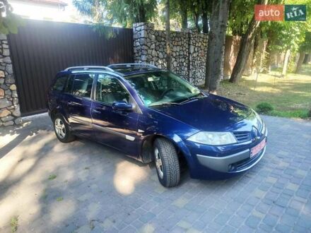 Синий Рено Меган, объемом двигателя 1.6 л и пробегом 212 тыс. км за 5550 $, фото 1 на Automoto.ua