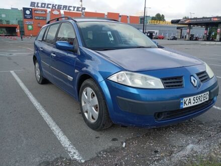 Синій Рено Меган, об'ємом двигуна 2 л та пробігом 163 тис. км за 4600 $, фото 1 на Automoto.ua