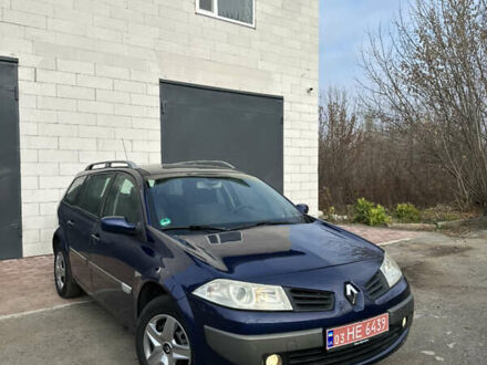 Синий Рено Меган, объемом двигателя 1.6 л и пробегом 213 тыс. км за 5350 $, фото 1 на Automoto.ua