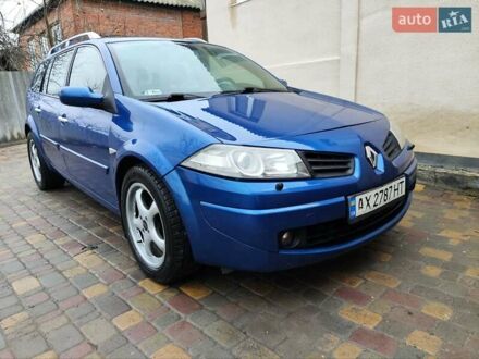 Синий Рено Меган, объемом двигателя 1.6 л и пробегом 292 тыс. км за 5200 $, фото 1 на Automoto.ua