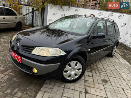 Синий Рено Меган, объемом двигателя 1.6 л и пробегом 184 тыс. км за 5500 $, фото 1 на Automoto.ua