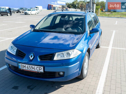 Рено Меган 2007 в Сумах на Automoto.ua Синий Рено Меган, объемом двигателя 1.6 л и пробегом 190 тыс. км за 5500 $, фото 1 на Automoto.ua