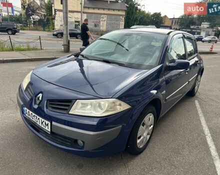 Синий Рено Меган, объемом двигателя 1.6 л и пробегом 128 тыс. км за 5100 $, фото 1 на Automoto.ua