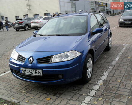 Рено Меган 2007 в Сумах на Automoto.ua Синий Рено Меган, объемом двигателя 1.6 л и пробегом 194 тыс. км за 5700 $, фото 1 на Automoto.ua