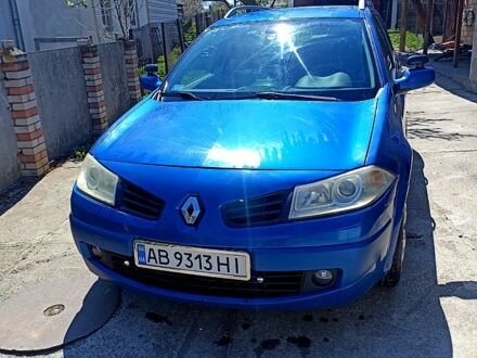 Синий Рено Меган, объемом двигателя 1.6 л и пробегом 265 тыс. км за 5300 $, фото 1 на Automoto.ua