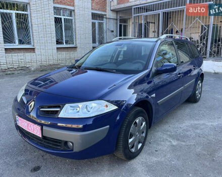 Синий Рено Меган, объемом двигателя 1.6 л и пробегом 202 тыс. км за 5999 $, фото 1 на Automoto.ua