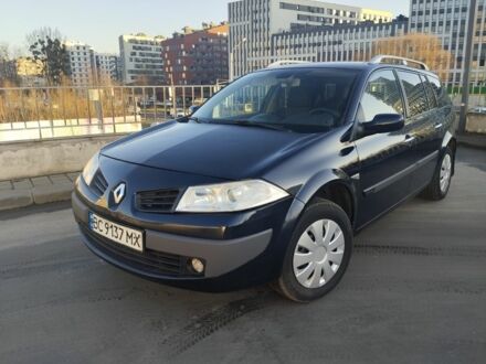 Синий Рено Меган, объемом двигателя 1.6 л и пробегом 263 тыс. км за 3990 $, фото 1 на Automoto.ua