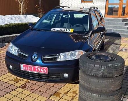 Синий Рено Меган, объемом двигателя 1.6 л и пробегом 123 тыс. км за 5900 $, фото 1 на Automoto.ua