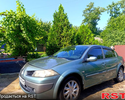 Зеленый Рено Меган, объемом двигателя 1.6 л и пробегом 235 тыс. км за 3500 $, фото 1 на Automoto.ua