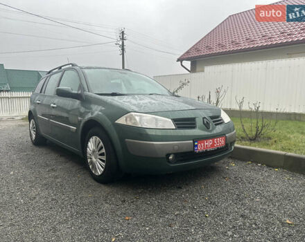 Зеленый Рено Меган, объемом двигателя 1.6 л и пробегом 177 тыс. км за 4399 $, фото 1 на Automoto.ua