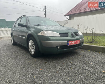 Зеленый Рено Меган, объемом двигателя 1.6 л и пробегом 177 тыс. км за 4399 $, фото 1 на Automoto.ua