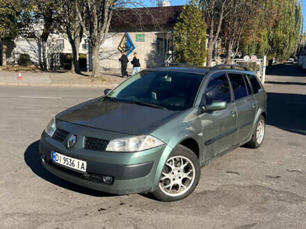 Зеленый Рено Меган, объемом двигателя 1.6 л и пробегом 282 тыс. км за 3000 $, фото 1 на Automoto.ua