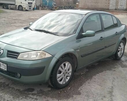 Зеленый Рено Меган, объемом двигателя 1.6 л и пробегом 237 тыс. км за 4800 $, фото 1 на Automoto.ua