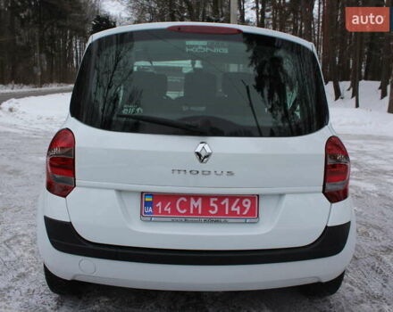 Белый Рено Модус, объемом двигателя 1.2 л и пробегом 127 тыс. км за 4990 $, фото 29 на Automoto.ua