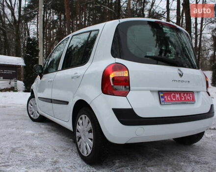 Белый Рено Модус, объемом двигателя 1.2 л и пробегом 127 тыс. км за 4990 $, фото 27 на Automoto.ua