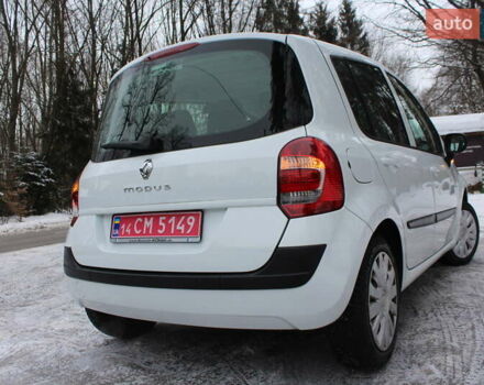 Белый Рено Модус, объемом двигателя 1.2 л и пробегом 127 тыс. км за 4990 $, фото 19 на Automoto.ua