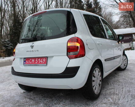 Белый Рено Модус, объемом двигателя 1.2 л и пробегом 127 тыс. км за 4990 $, фото 22 на Automoto.ua