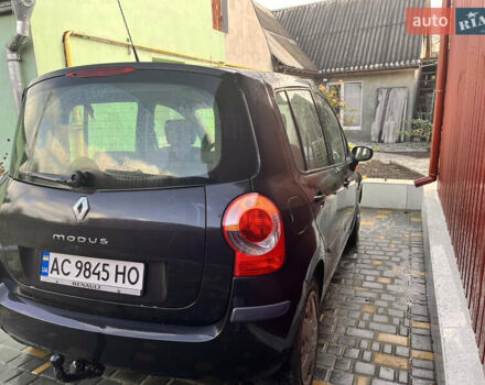 Черный Рено Модус, объемом двигателя 1.6 л и пробегом 242 тыс. км за 4500 $, фото 4 на Automoto.ua