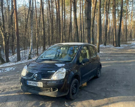 Черный Рено Модус, объемом двигателя 1.2 л и пробегом 141 тыс. км за 4000 $, фото 1 на Automoto.ua