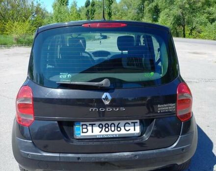 Черный Рено Модус, объемом двигателя 1.1 л и пробегом 211 тыс. км за 3700 $, фото 19 на Automoto.ua
