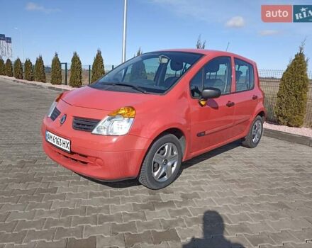 Красный Рено Модус, объемом двигателя 1.2 л и пробегом 117 тыс. км за 4300 $, фото 5 на Automoto.ua