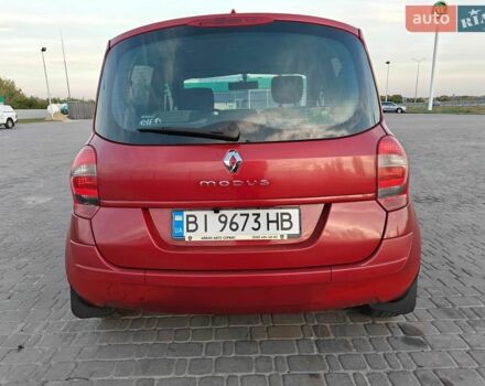 Красный Рено Модус, объемом двигателя 1.1 л и пробегом 161 тыс. км за 4850 $, фото 4 на Automoto.ua