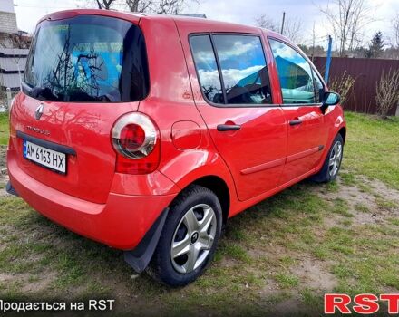 Красный Рено Модус, объемом двигателя 1.1 л и пробегом 118 тыс. км за 4549 $, фото 1 на Automoto.ua