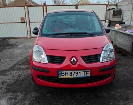 Красный Рено Модус, объемом двигателя 1.1 л и пробегом 165 тыс. км за 4200 $, фото 1 на Automoto.ua