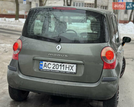 Серый Рено Модус, объемом двигателя 1.6 л и пробегом 170 тыс. км за 4650 $, фото 4 на Automoto.ua