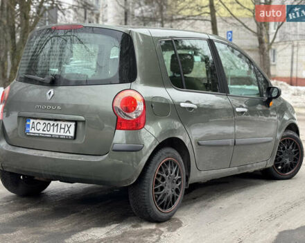 Серый Рено Модус, объемом двигателя 1.6 л и пробегом 170 тыс. км за 4650 $, фото 5 на Automoto.ua